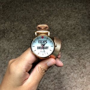 Rose gold Kate Spade wrap around watch